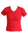 Moteriški marškinėliai raudoni su nuotrauka