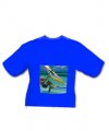 Mėlyni "unisex" marškinėliai su nuotrauka