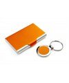 Business card holder and keychain