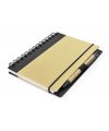 Notepad with pen black