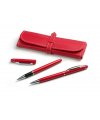 Writing set MONTANA red: ball pen and roller pen