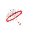 Transparent umbrella SKY red