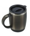 Barrel-shaped insulated mug