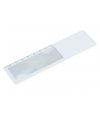 Bookmark with magnifier and ruler