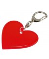 Heart-shaped safety keyring