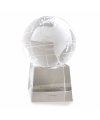 World Shaped Glass Trophy