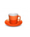 Reklaminis puodelis - Ieva, oranžinės spalvos