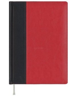 Business DAY LUX A5 black/red - jouda/raudona ( new color)