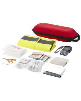 46-piece first aid kit and professional safety vest