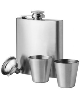 Texas hip flask with cups