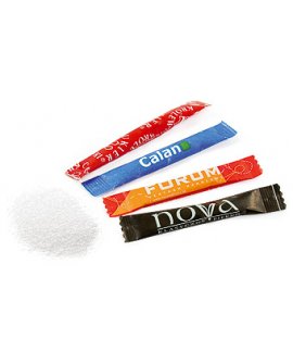 Cukrus lipdukų formos pakuotėje