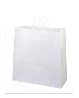 Baltas popierinis maišelis, 500x180x390mm