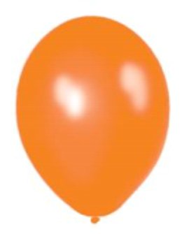 Reklaminiai balionai su logotipu, orandžinė spalva