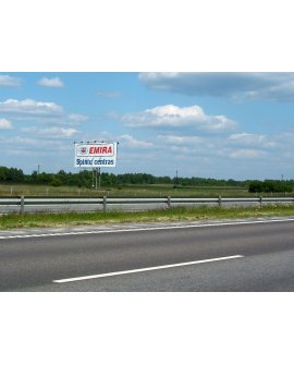 Reklaminis stendas automagistralėje Vilnius-Klaipėda, 90 m2.